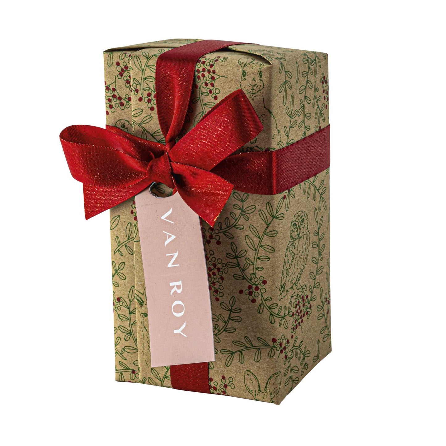 Deluxe ballotin of Belgian dark chocolates with menu tag - 255g
