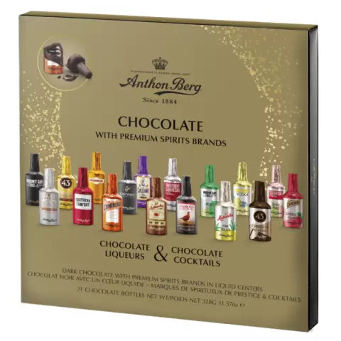 Anthon Berg Chocolate Liqueur Collection 21 Piece Box 328g