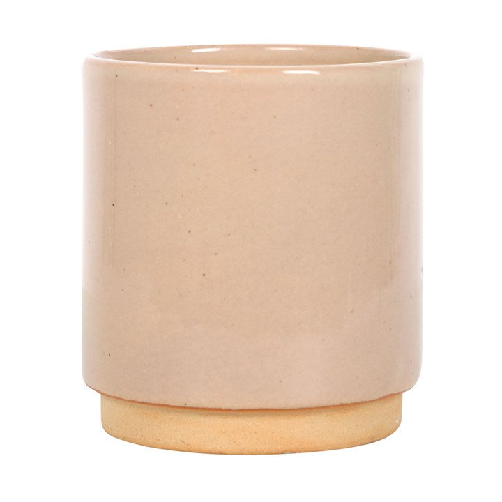 CREAM SPECKLE BLOOMING FABULOUS PLANT POT