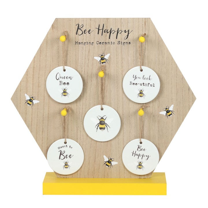 Mini Ceramic Bee Decorations