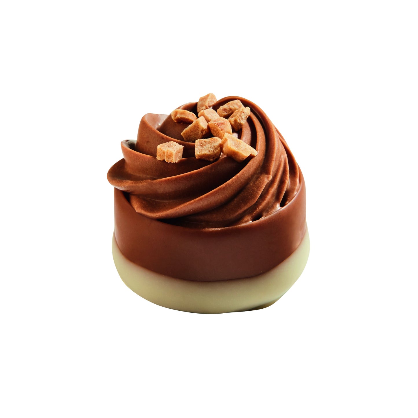 Chopin - caramel banana ganache and fudge cupcake