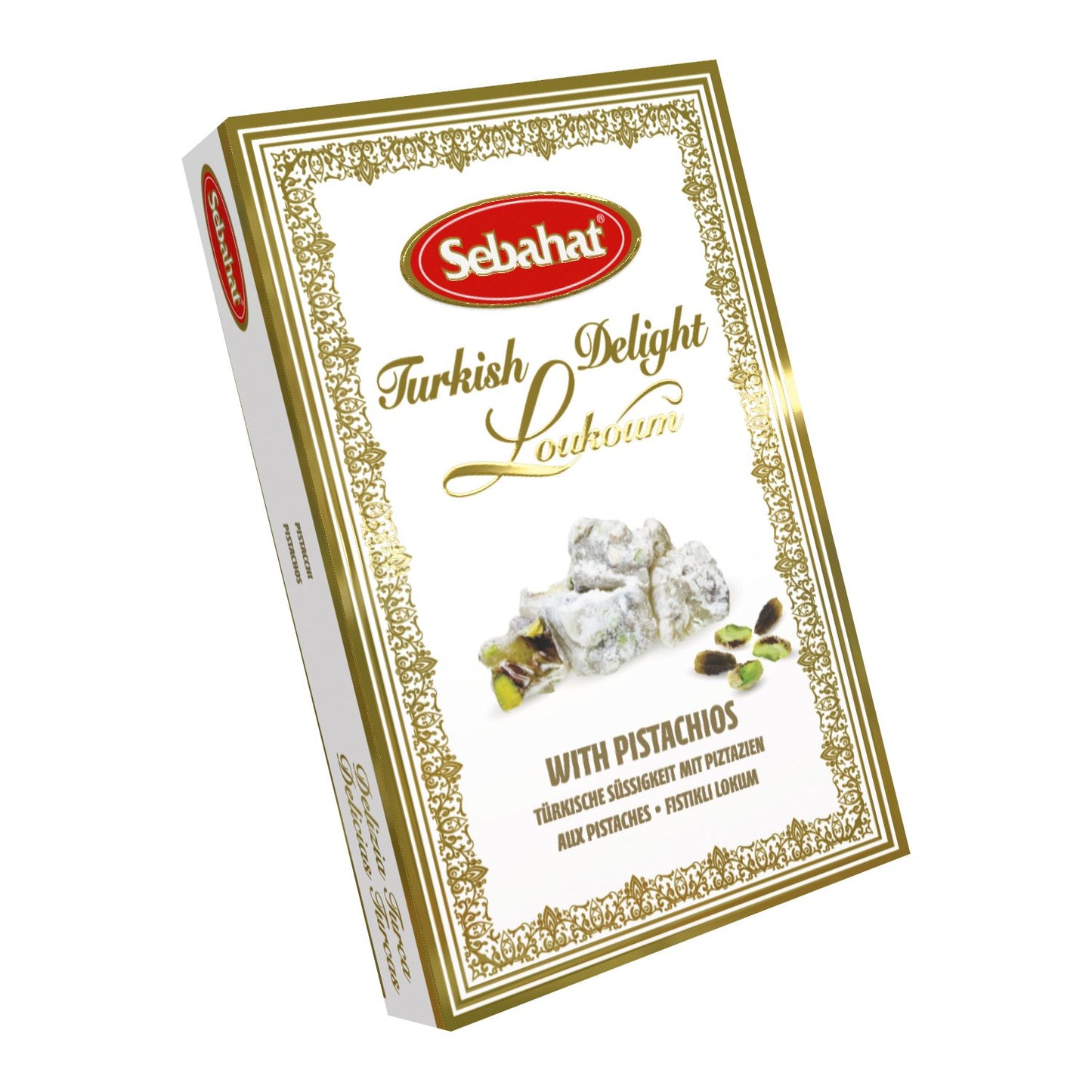 Pistachio Turkish delight in gift box, 180g