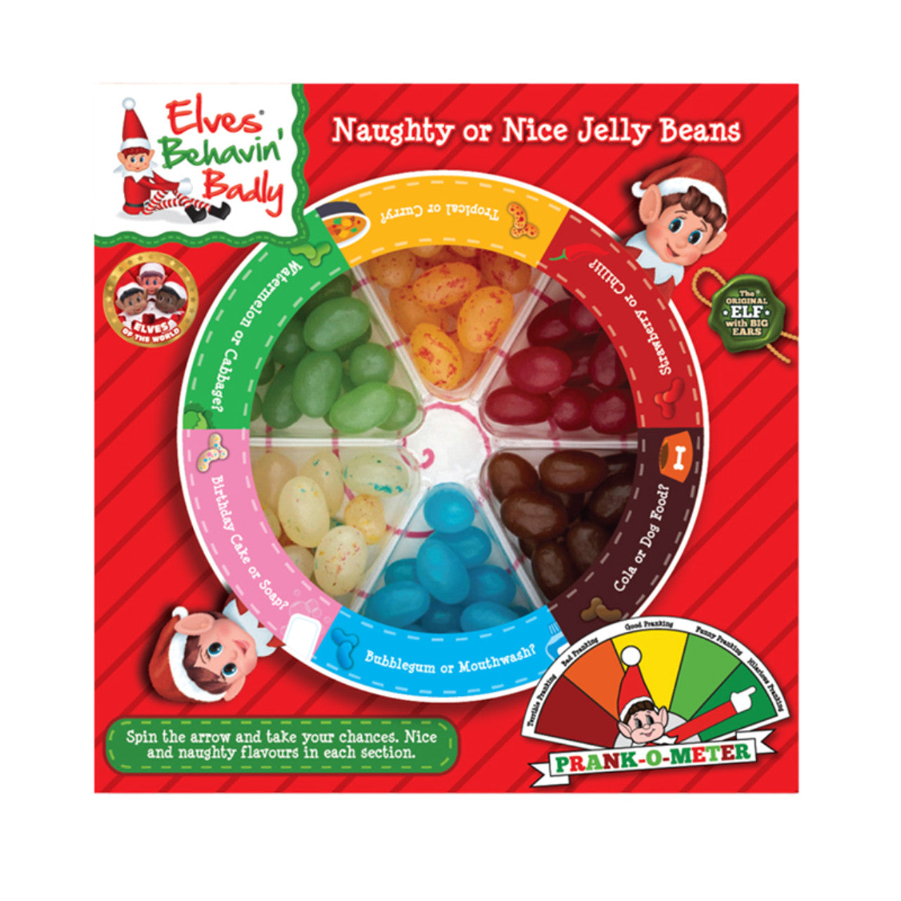 Elves Behavin' Badly Naughty or Nice Jelly Bean Game 100g