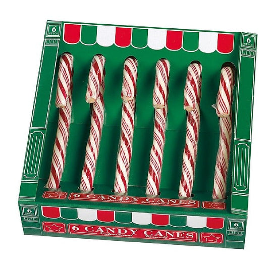 Hamlet 6 Red & White Candy Canes In Box 85g