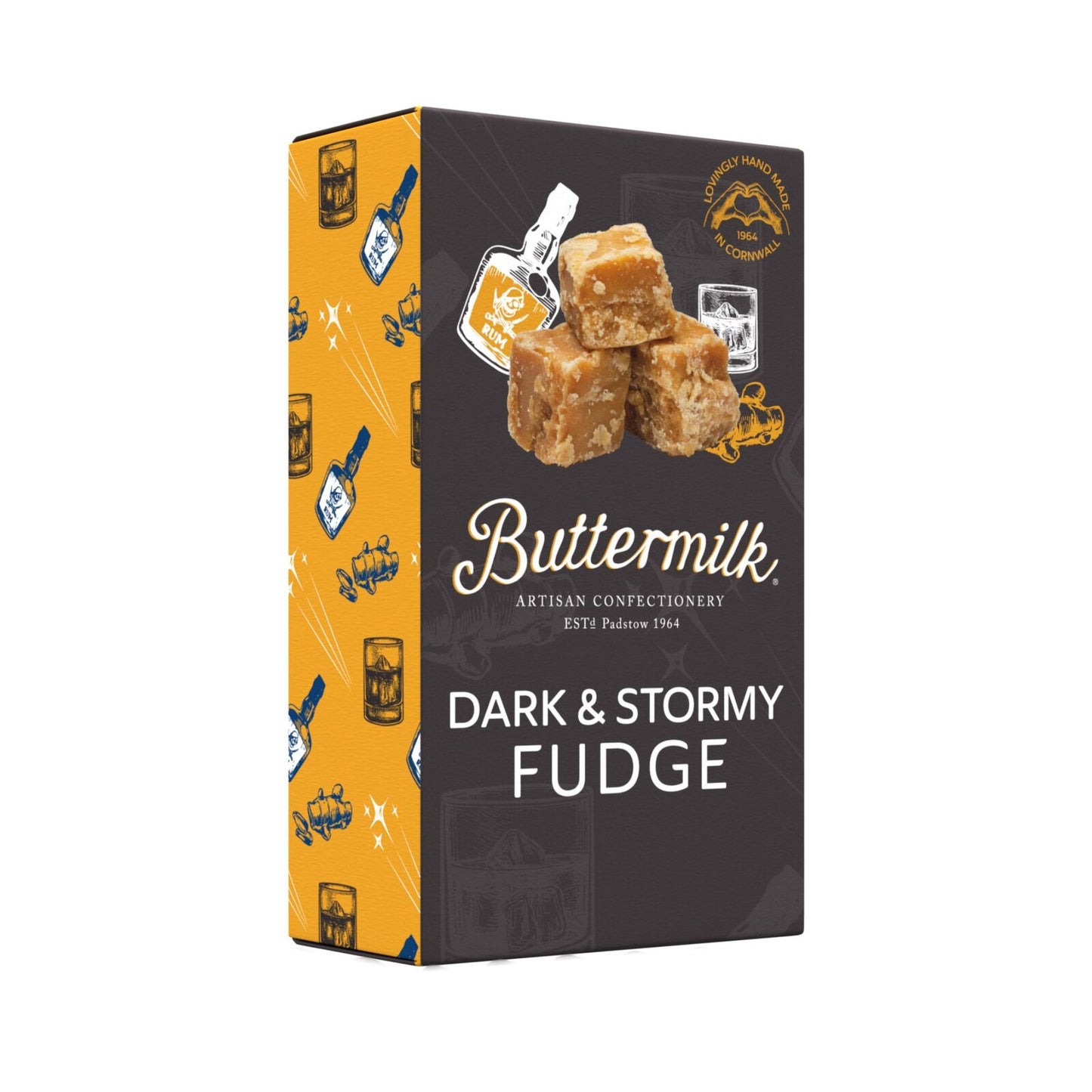 Buttermilk Dark & Stormy Cocktail Fudge Box 100g