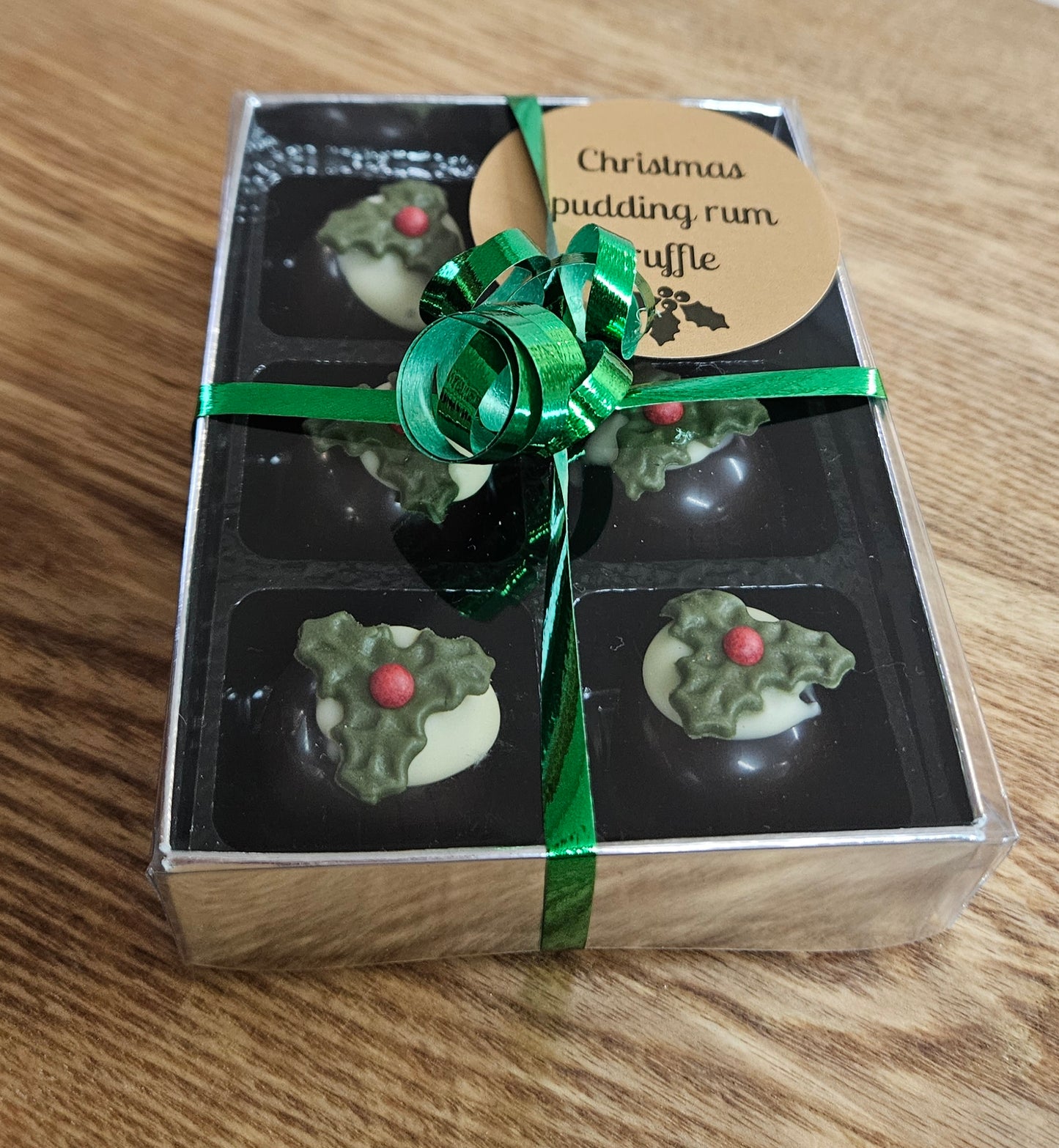 Christmas pudding rum truffles