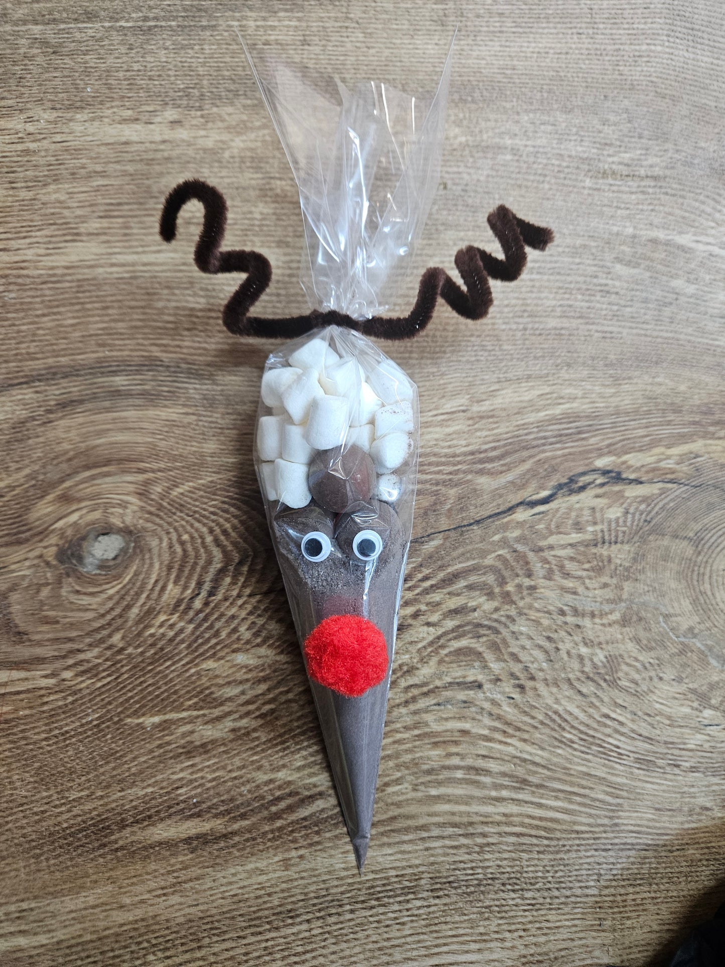 Hot chocolate Reindeer cone