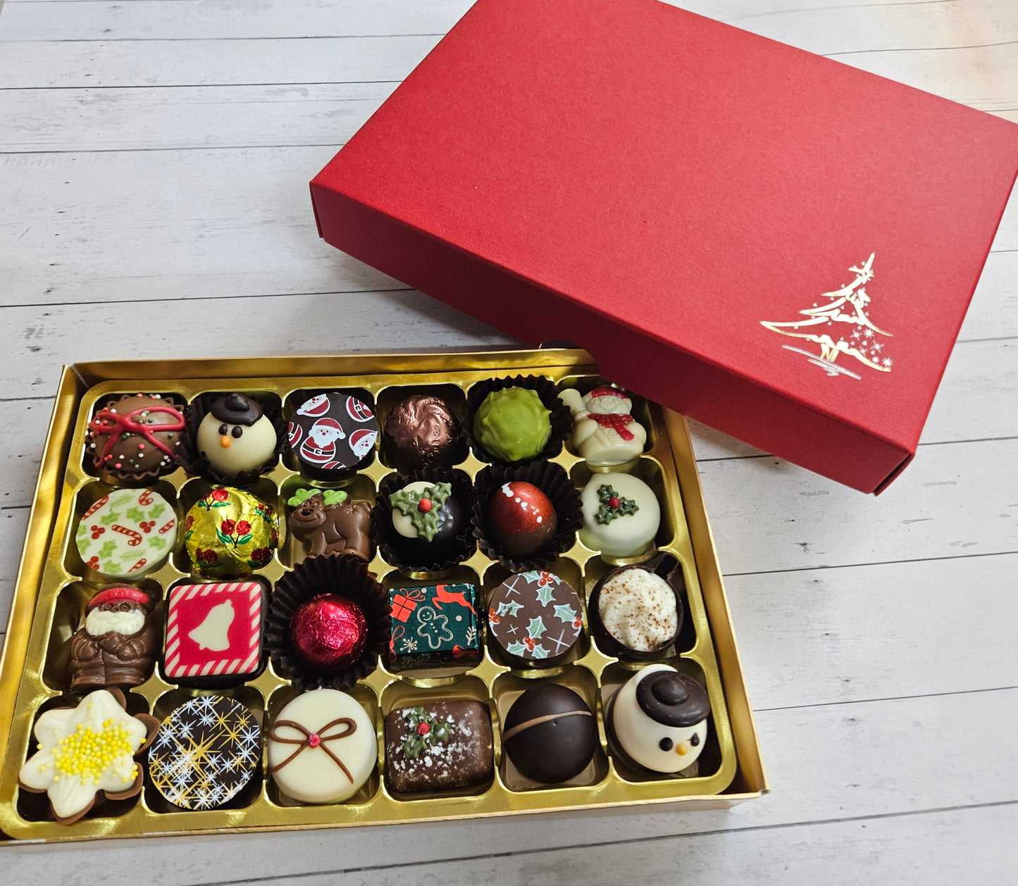 Christmas Chocolate Truffle Selection, 24 or 12