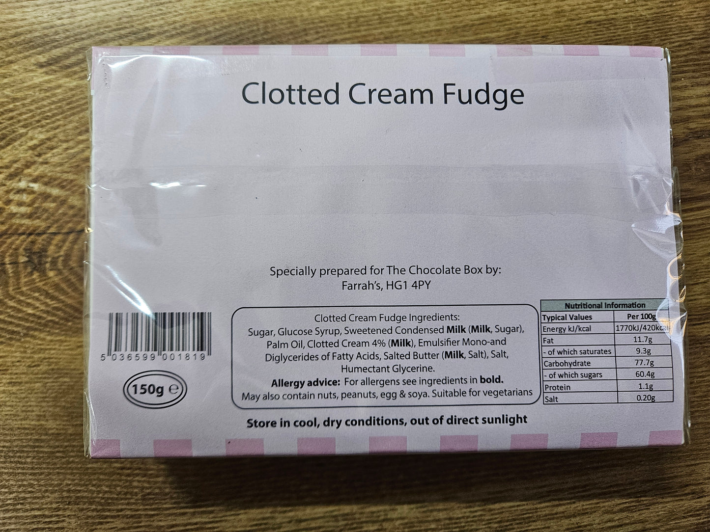 Holmfirth Clotted Cream Fudge