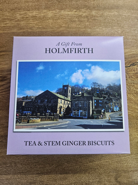 Tea & Stem Ginger Biscuits, gift box 235g