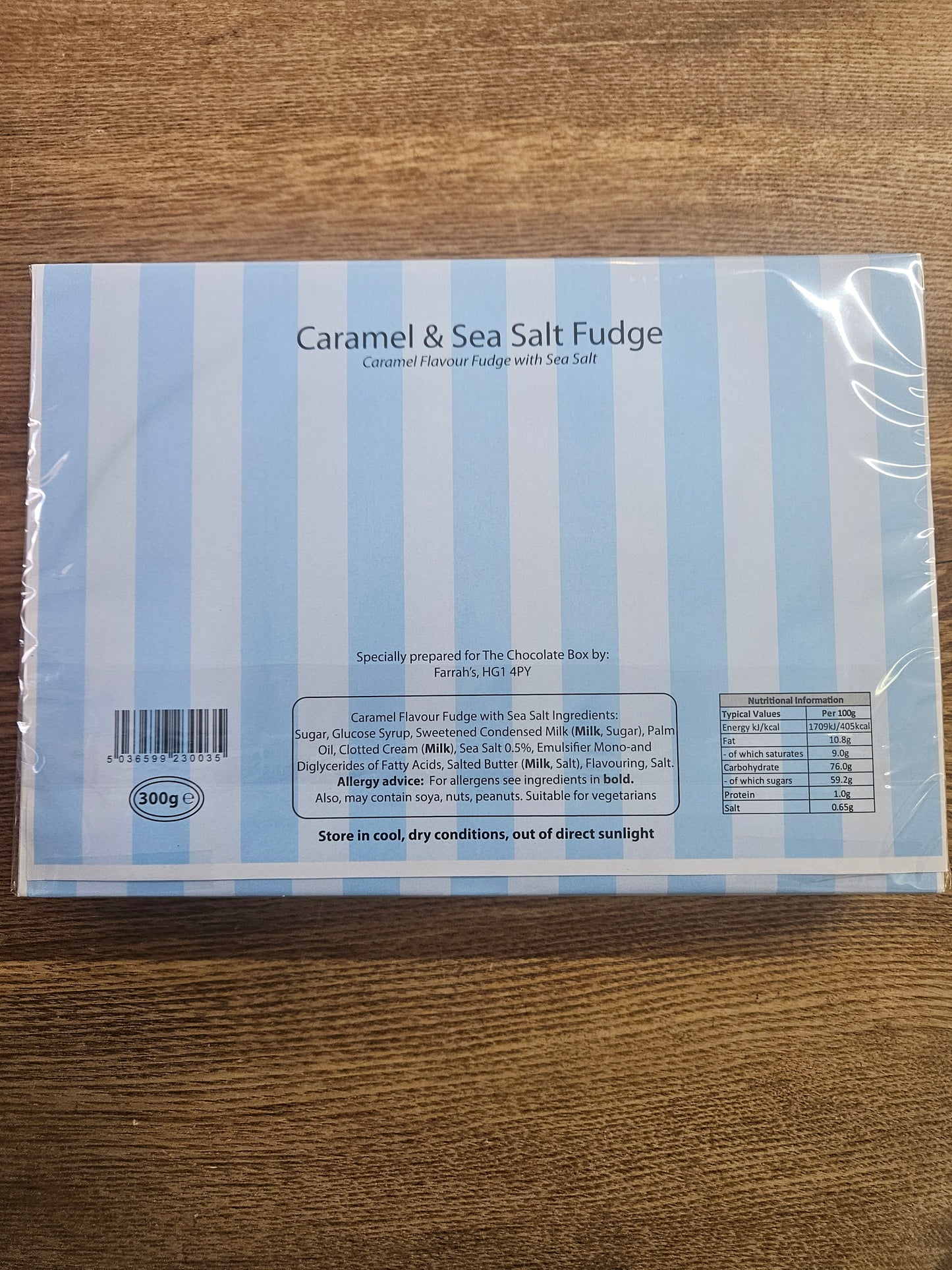 Holmfirth Caramel & Sea Salt Fudge, 300g