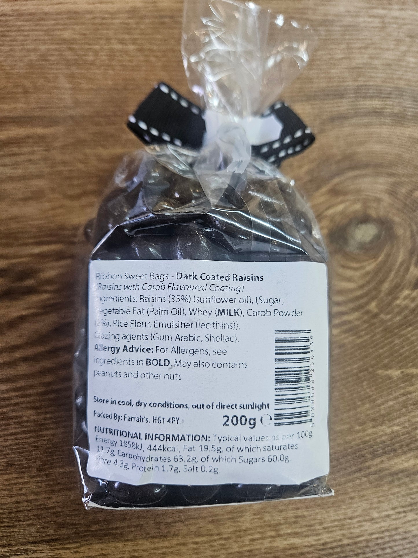 Dark chocolate covered Raisins, 200g