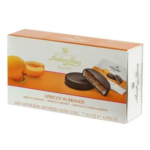 Anthon Berg Apricot In Brandy Chocolate Covered Marzipan 220g