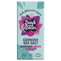 Organic Ecuadorian 70% dark chocolate bar with Cornish sea salt - 75g