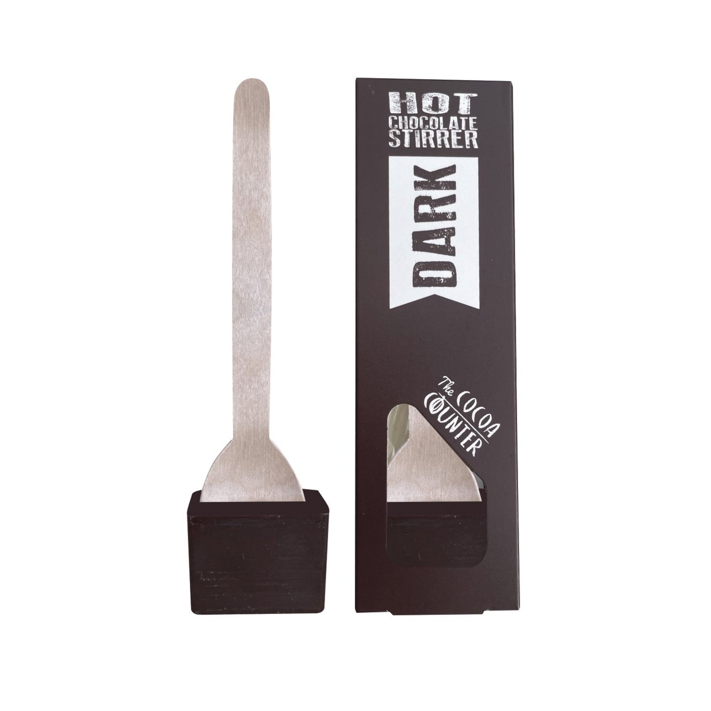 Cocoa Counter dark hot chocolate stirrer