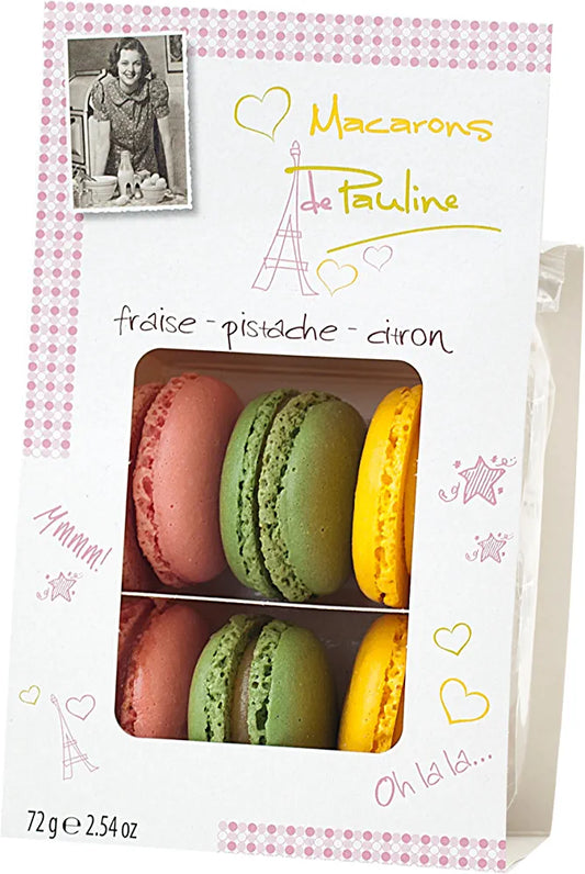 Macarons (strawberry,pistachio or lemon)