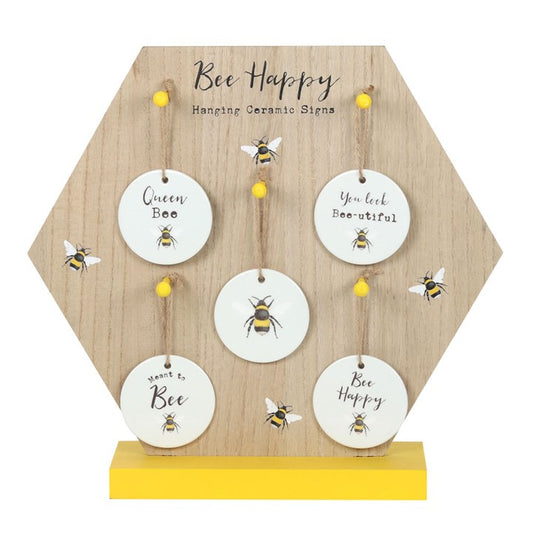 Mini Ceramic Bee Decorations