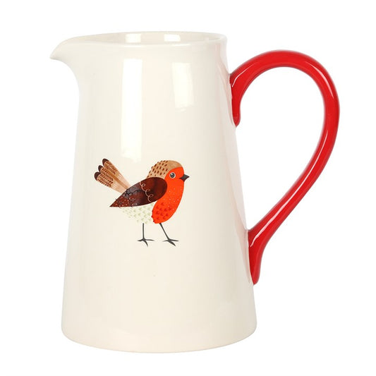 24CM LARGE ROBIN FLOWER JUG