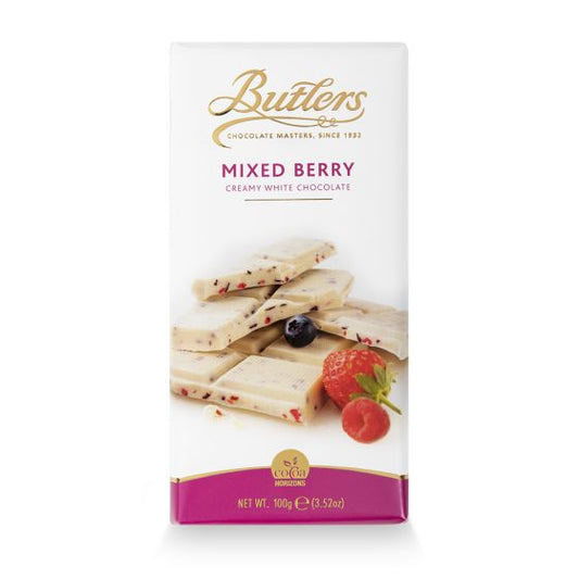 Butlers White Chocolate Bar with Mixed Berries 100g