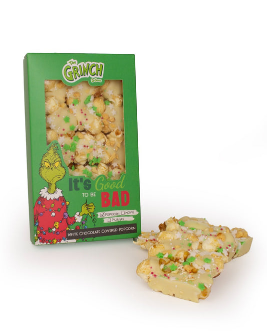 The Grinch White Chocolate Popcorn Slab 100g