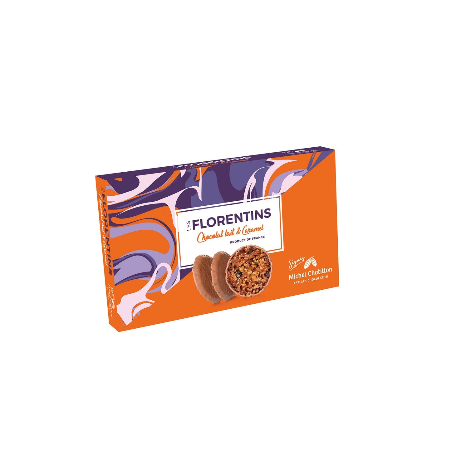 Les Florentins caramel in milk chocolate,100g