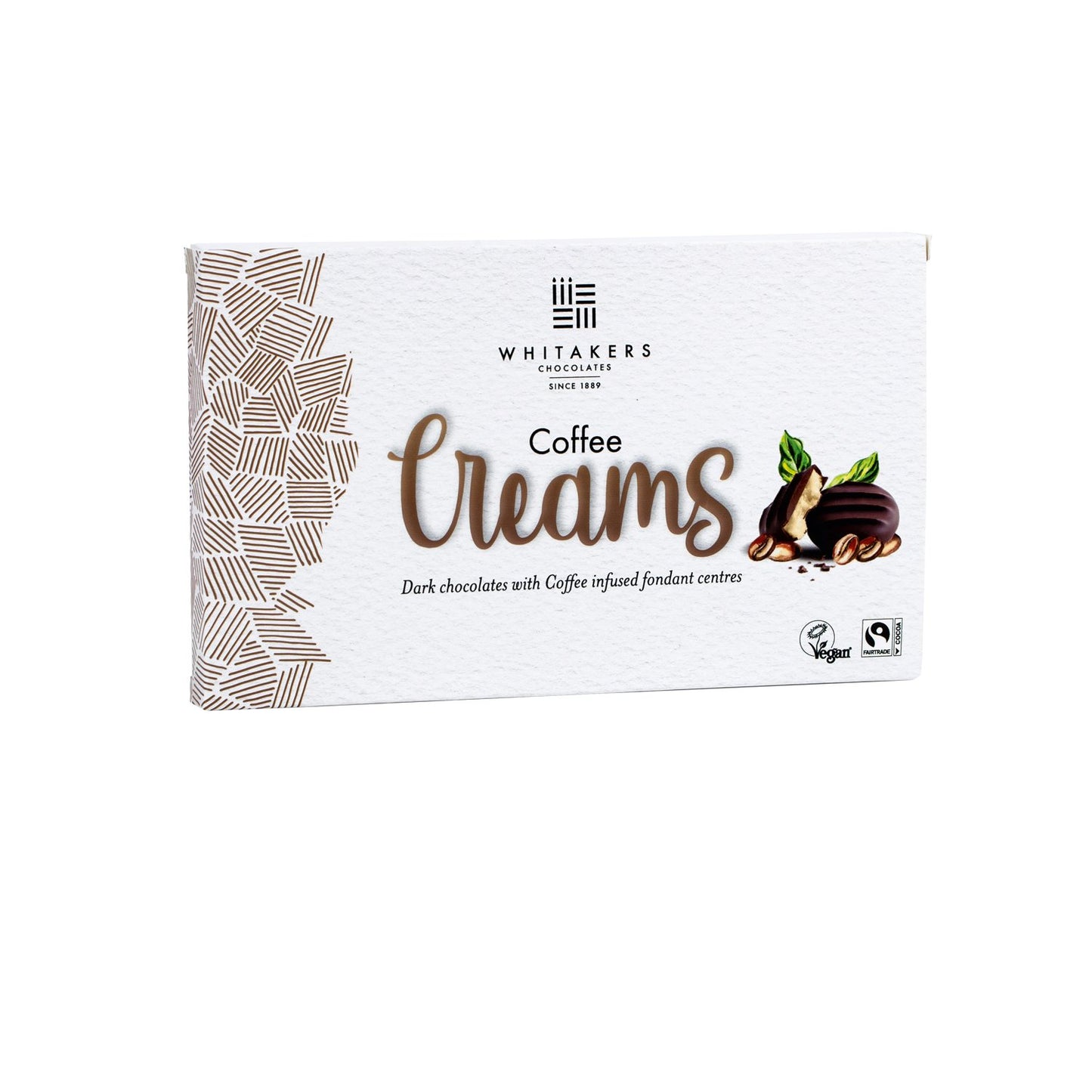 Whitakers dark chocolate coffee fondant creams,150g