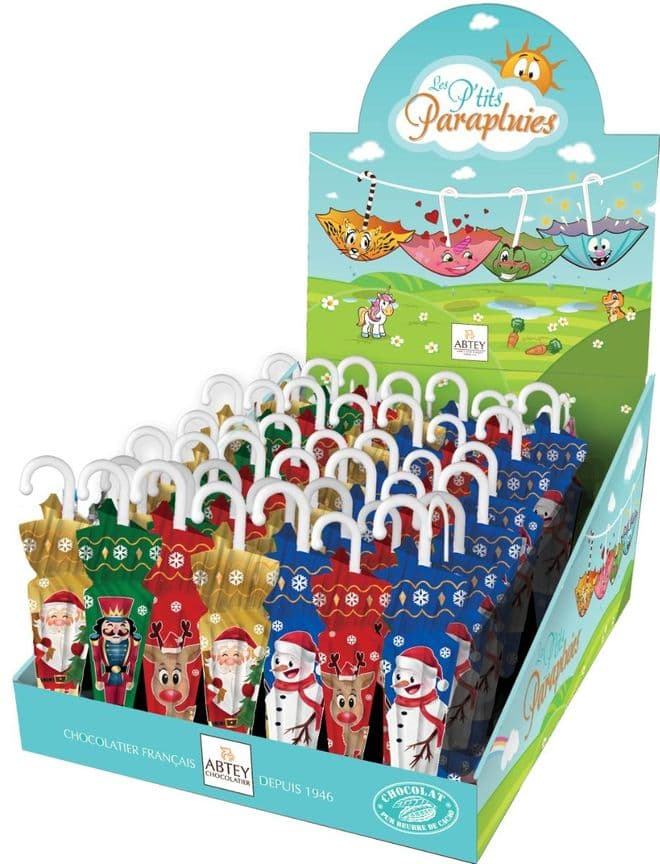 Abtey Milk Chocolate Christmas Umbrella 12g