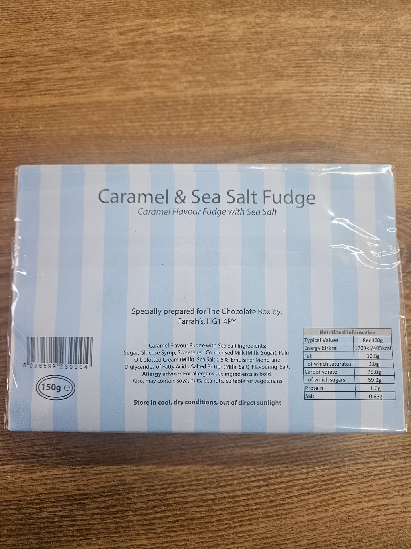 Holmfirth Caramel & Sea Salt Fudge