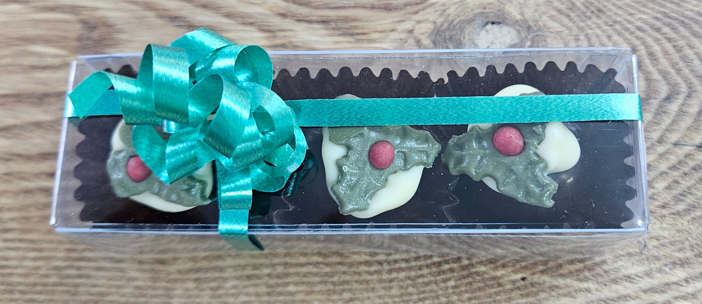 Christmas pudding rum truffles, 3 pack