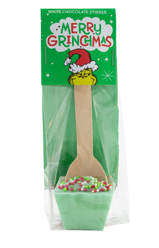 The Grinch Chocolate Stirrer White Chocolate (green)